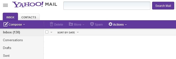 Новый внешний вид почты Yahoo